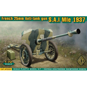 S.A.I Mle 1937 French 25mm anti-tank gun
