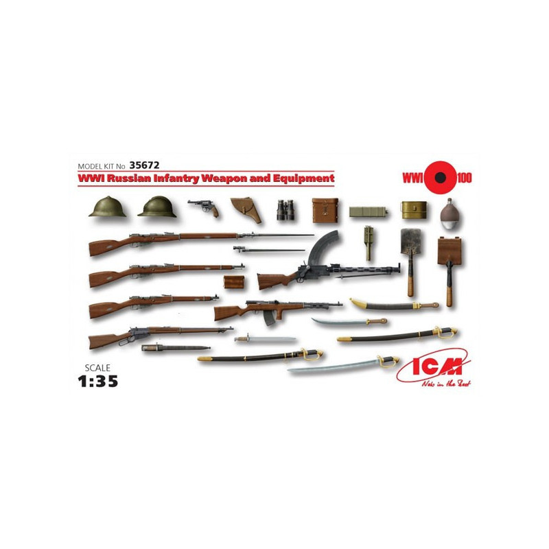 WWI Russian Infantry weapon and equipment