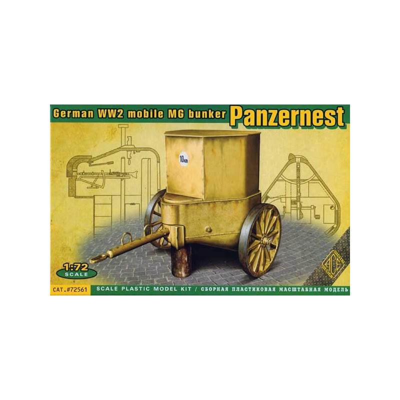 German WW2 mobile MG bunker PANZERNEST