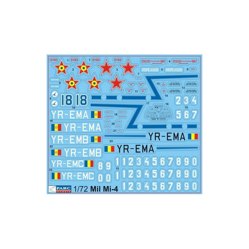 Decal 1/72 MiL Mi-4