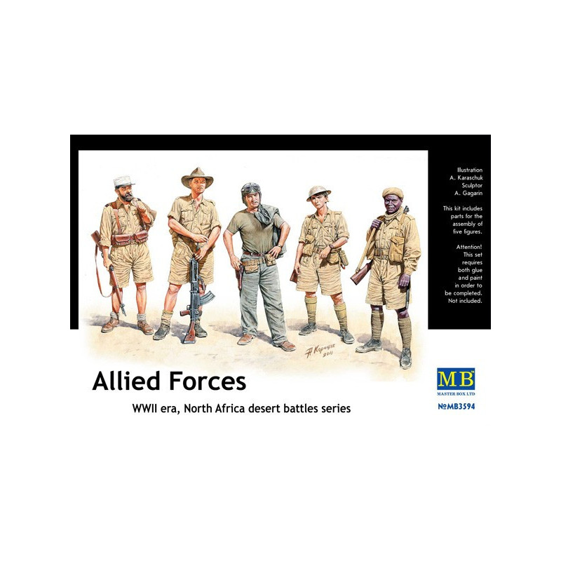 Allied Forces, WW II era, North Africa, desert battles series
