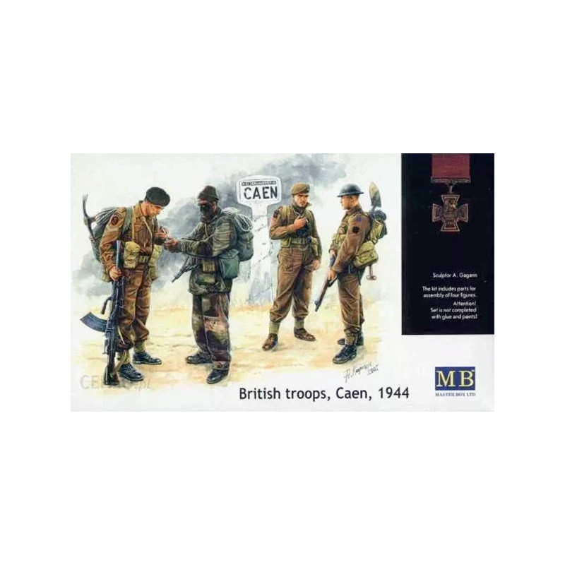 Caen 1944, British troops