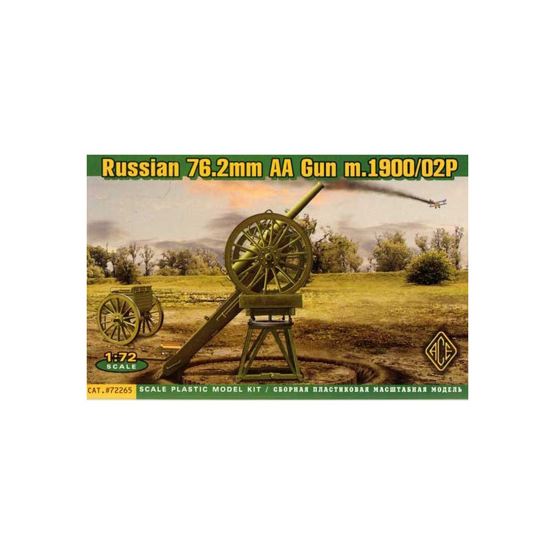 3-inch Russian WW1 AA gun (with limber) on Ivanov