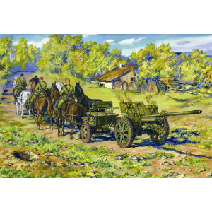 76,2 mm F-22 with Horse Transport