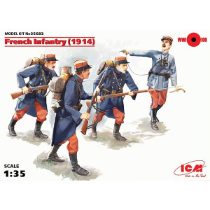 French Infantry (1914), (4 figures)
