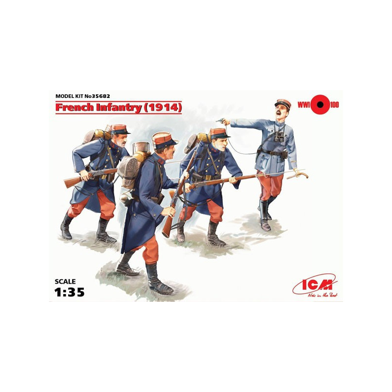 French Infantry (1914), (4 figures)