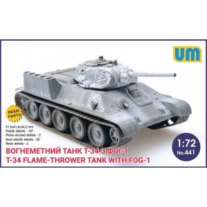 Fire-throwing tank T-34 with FOG-1
