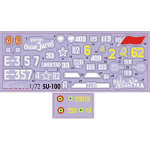 Decal 1/72 SU-100