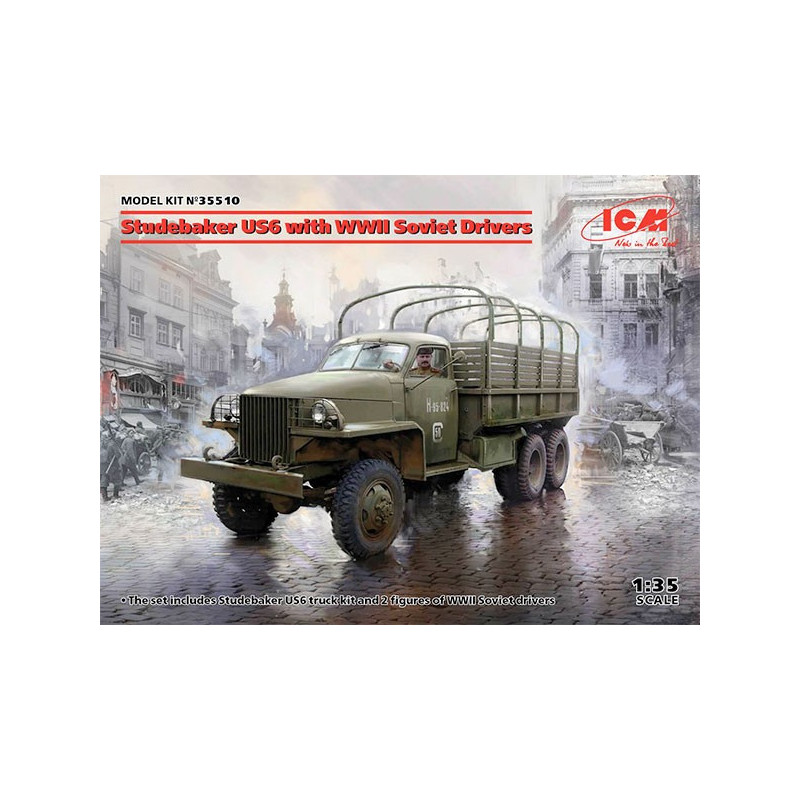 Studebaker US6 with WWII Soviet Drivers