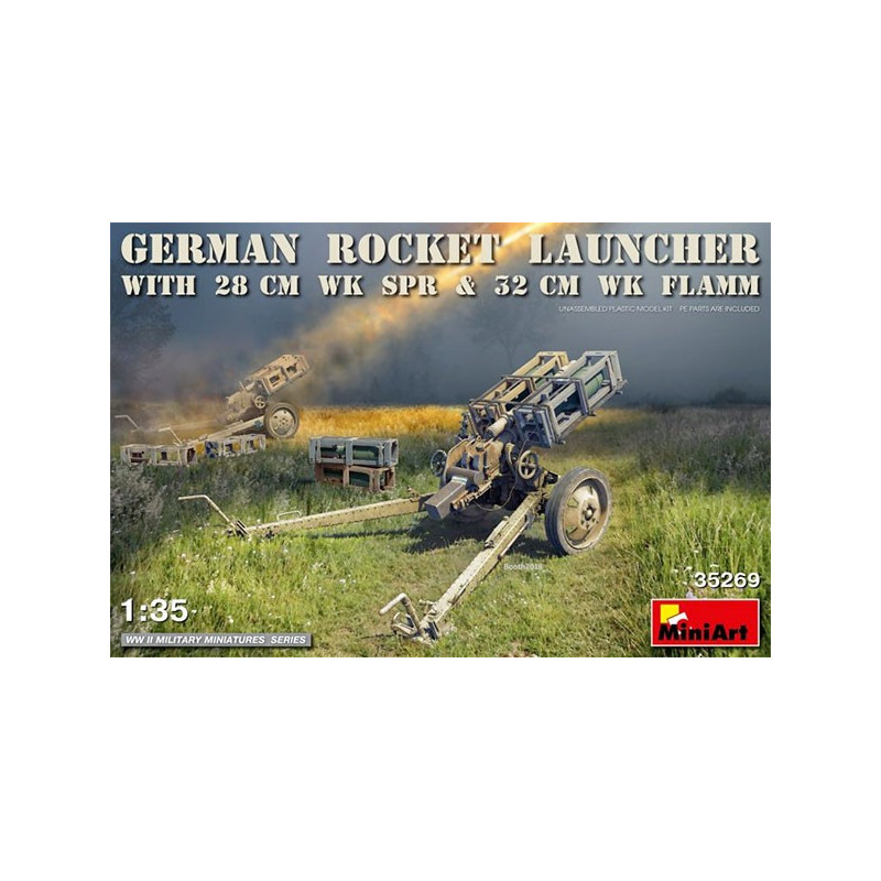 GERMAN ROCKET LAUNCHER with 28cm WK Spr & 32cm WK Flamm