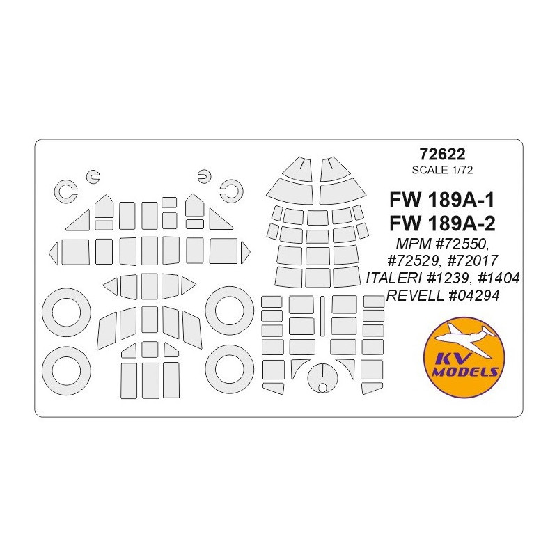 Masca FW-189A1/A-2  (MPM/Italeri/Revell)