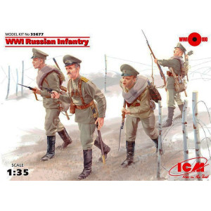 WWI Russian Infantry, (4 figures)