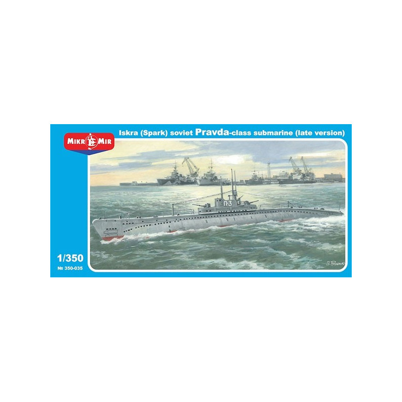 Iskra" (Spark) Pravda class Soviet submarine (late version)"