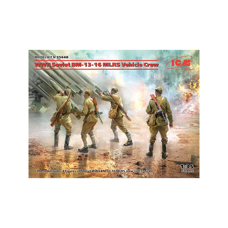 WWII Soviet BM-13-16 MLRS Vehicle Crew