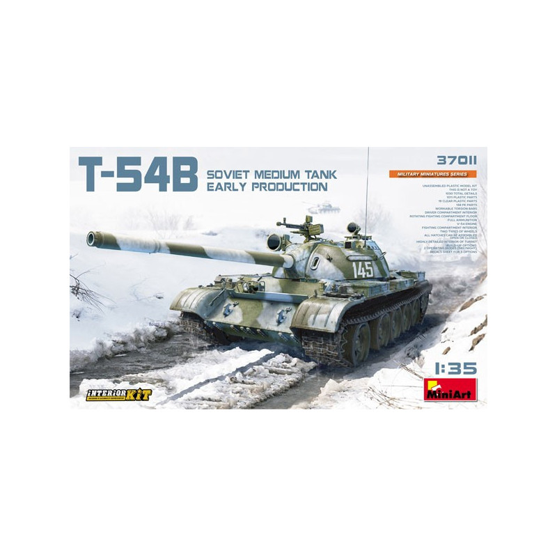 T-54B SOVIET MEDIUM TANK. EARLY PRODUCTION