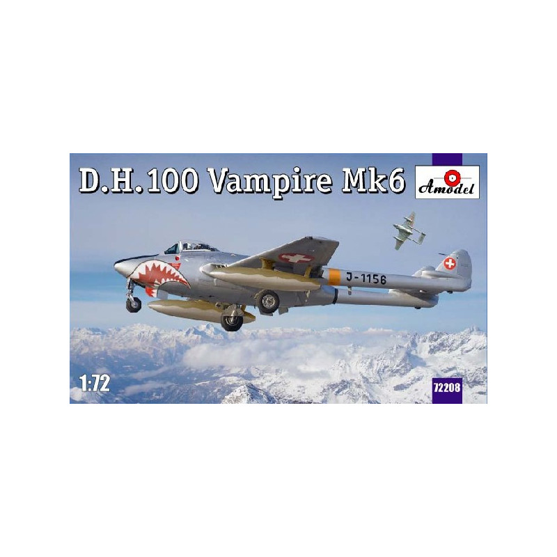 D.H.100 Vampire Mk6 RAF jet fighter