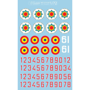 Decal 1/72 MiG-29A/UB