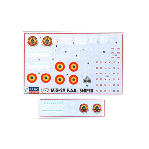 Decal 1/72 MiG-29 ,,SNIPER,,