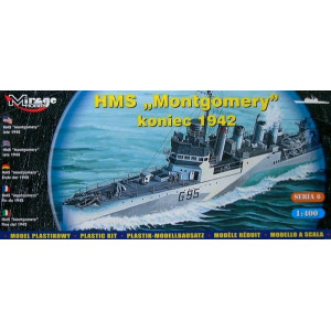 British Destroyer HMS Montgomery (late 1942)