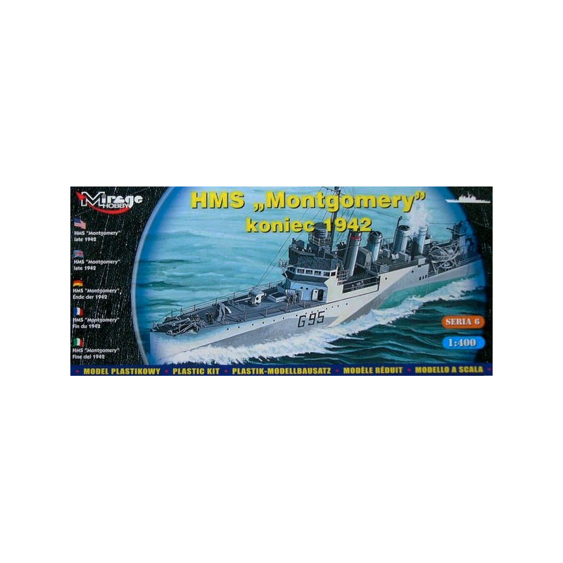 British Destroyer HMS Montgomery (late 1942)