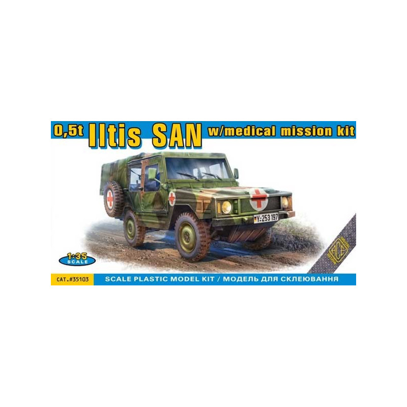 0,5t Light truck 4x4 Iltis SAN w/medical mission kit