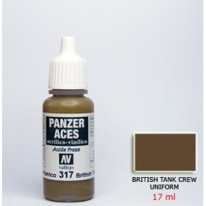 BRITISH TANK CREW UNIFORM  acrilic (17 ml)