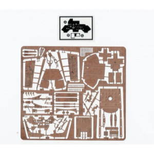 Photoetched set Su-27 interior, for Academy kit