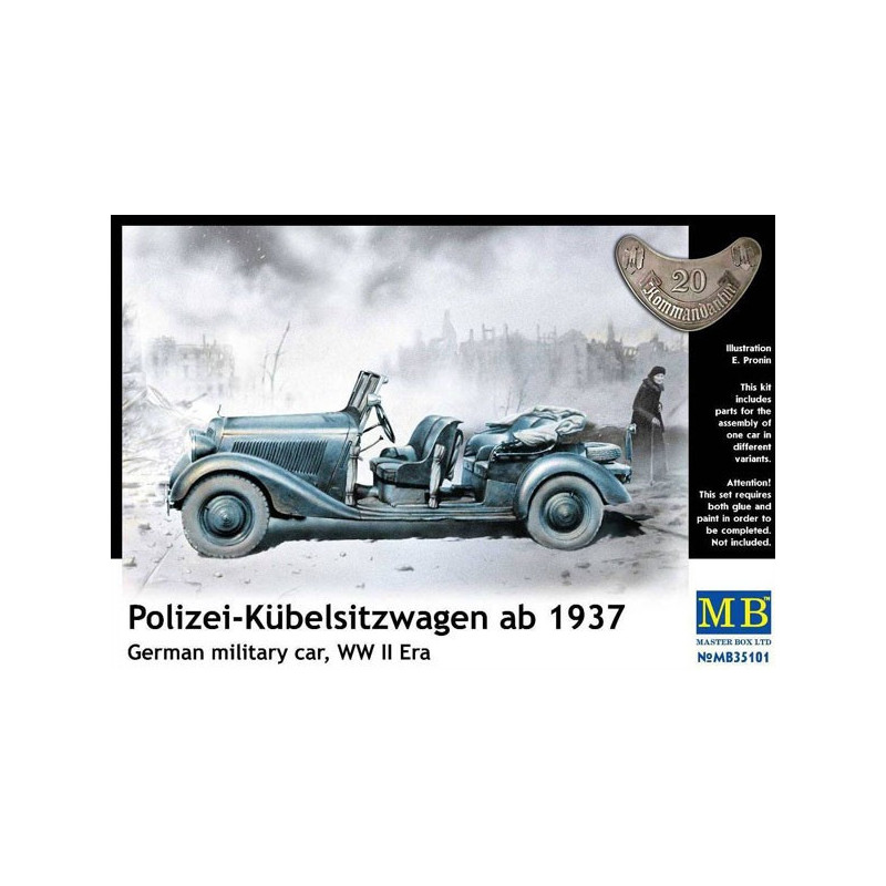 Polizei-Kuebelsitzwagen ab 1937, German military car, WW II era