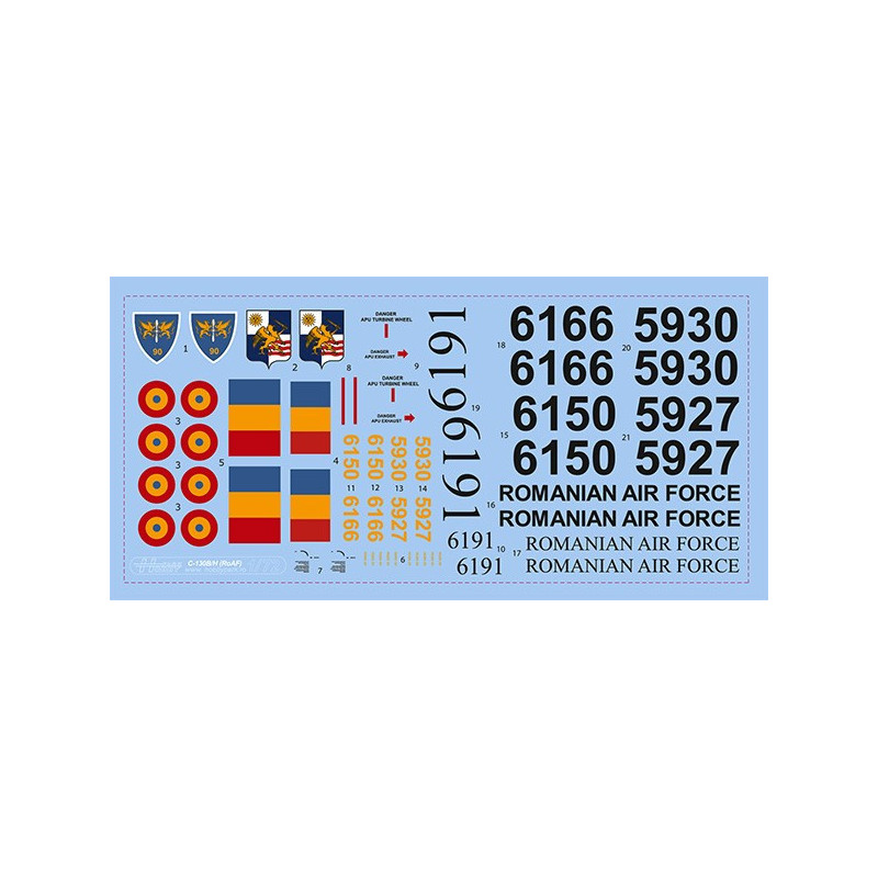 Decal 1/72 C-130B HERCULES""