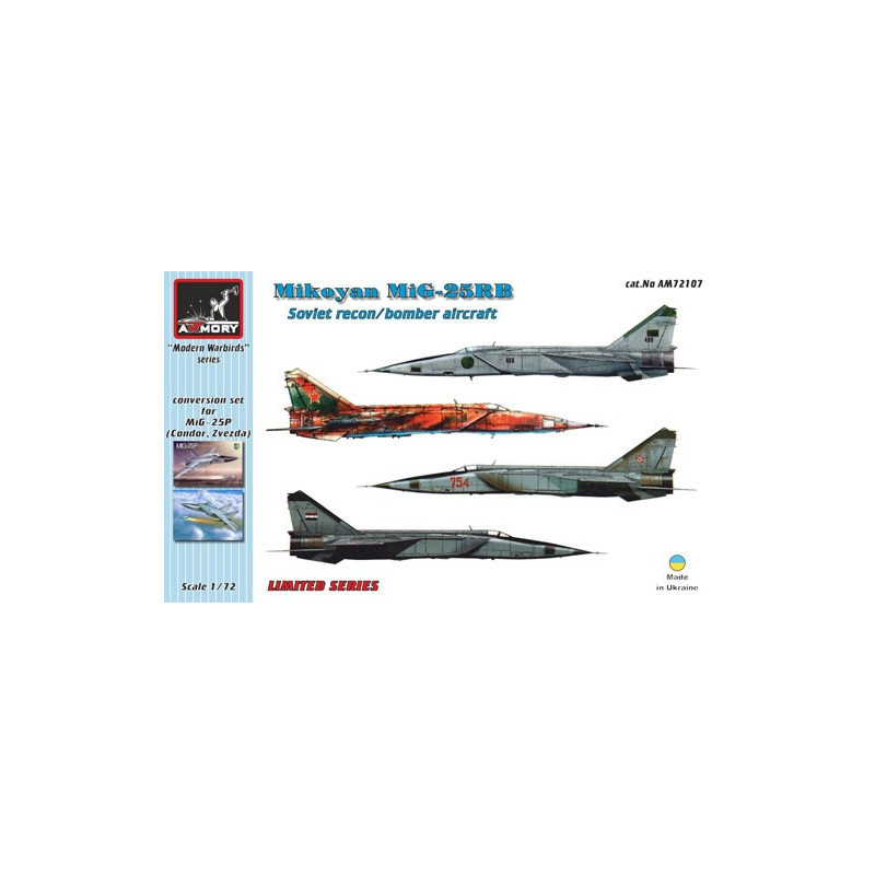 MiG-25RB Foxbat, resin+PE conversion set