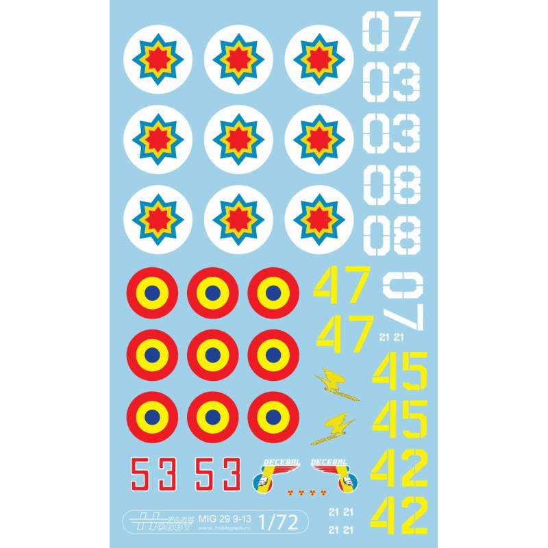 Decal 1/72 MiG-29 (9-13)