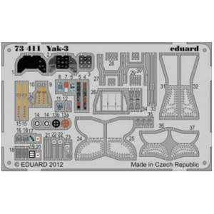 Photoetched set YAK-3 (Zvezda)