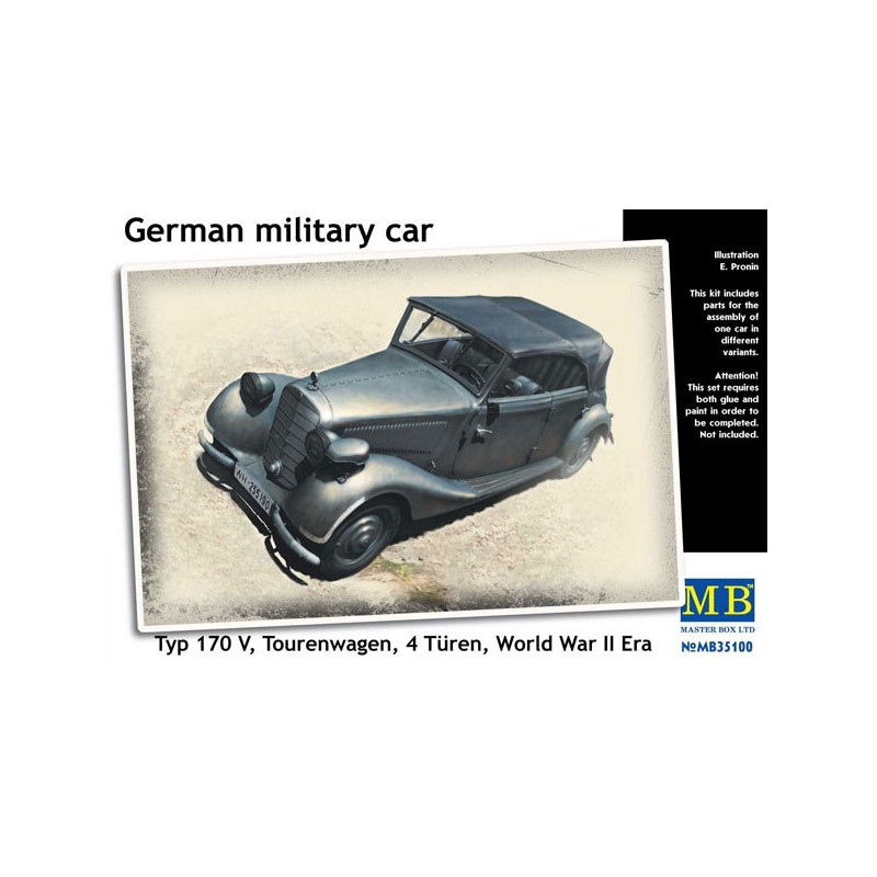 German military car, Type 170 V, Tourenwagen, 4 Turen
