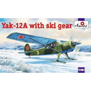 Yak-12A with ski gear