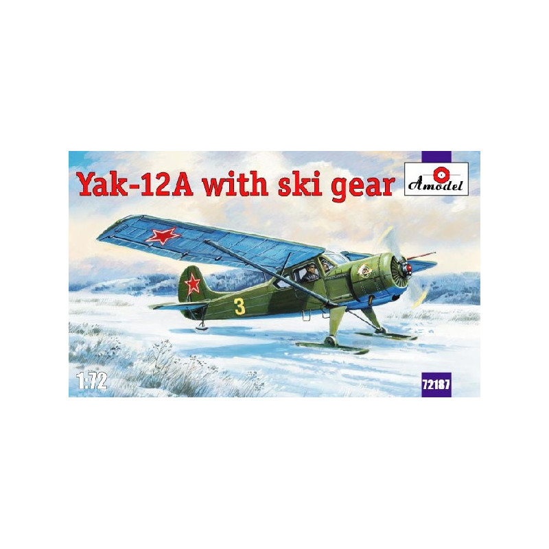 Yak-12A with ski gear