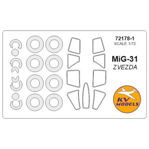 Masca MiG-31 + wheels masks  (Zvezda)