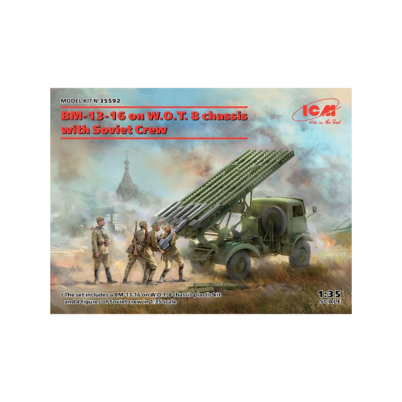 BM-13-16 on W.O.T. 8 chassis with Soviet Crew