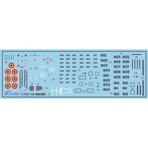 Decal 1/72 F-16AM/BM (F.A.R.)