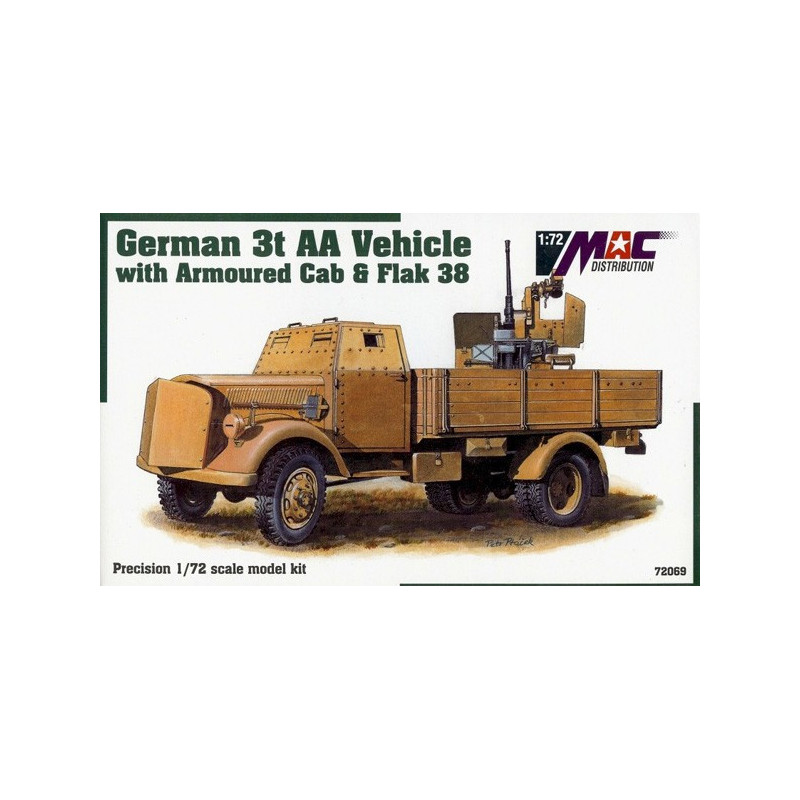 Opel Blitz 3t Armoured Cab with Flak 38