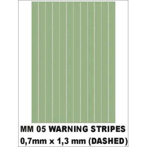 Warning stripes (dashed) 0,7x1,3mm
