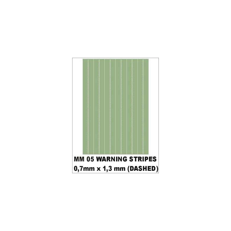Warning stripes (dashed) 0,7x1,3mm