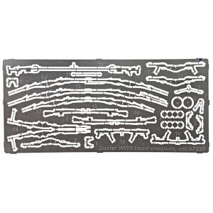 Soviet WW2 hand weapons (Nagant, Mosin Kar. Mod. 38, TT, PPS-43, PPsh, PTRD, SVT)