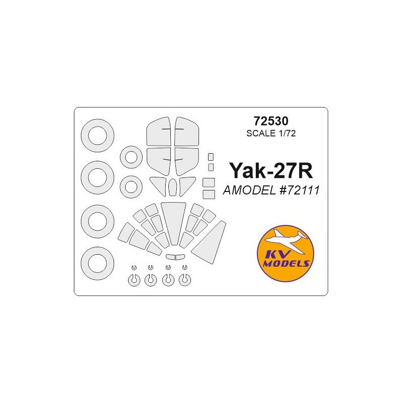Masca Yak-27R + wheels masks  (Amodel)