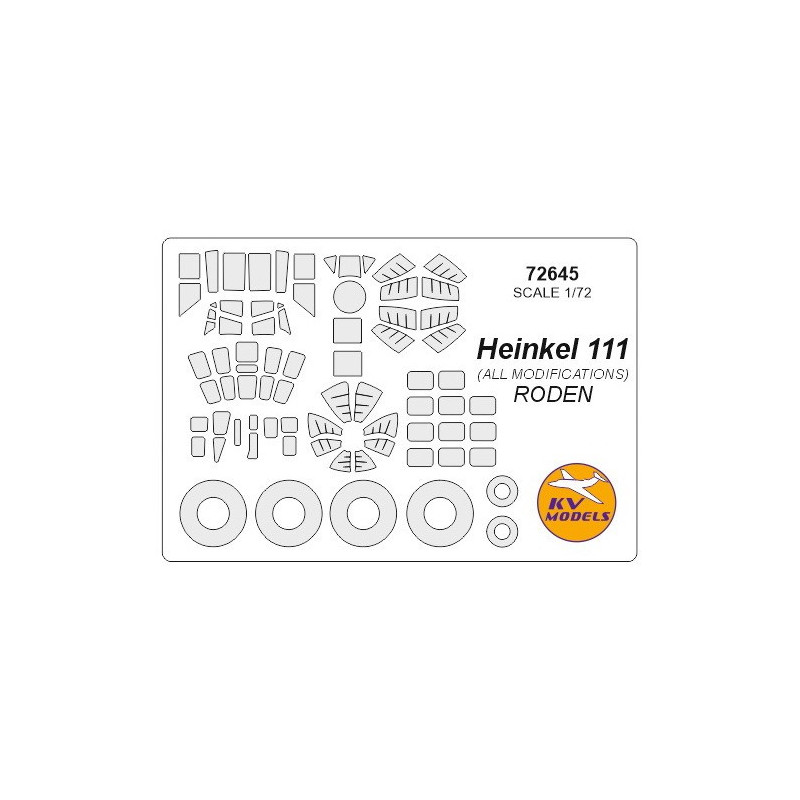 Masca He-111 (all modifications) + wheels masks  (Roden)