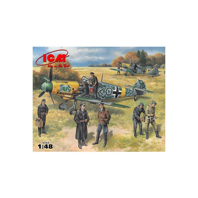 Bf-109F-2 with German Pilots & Ground Personnel