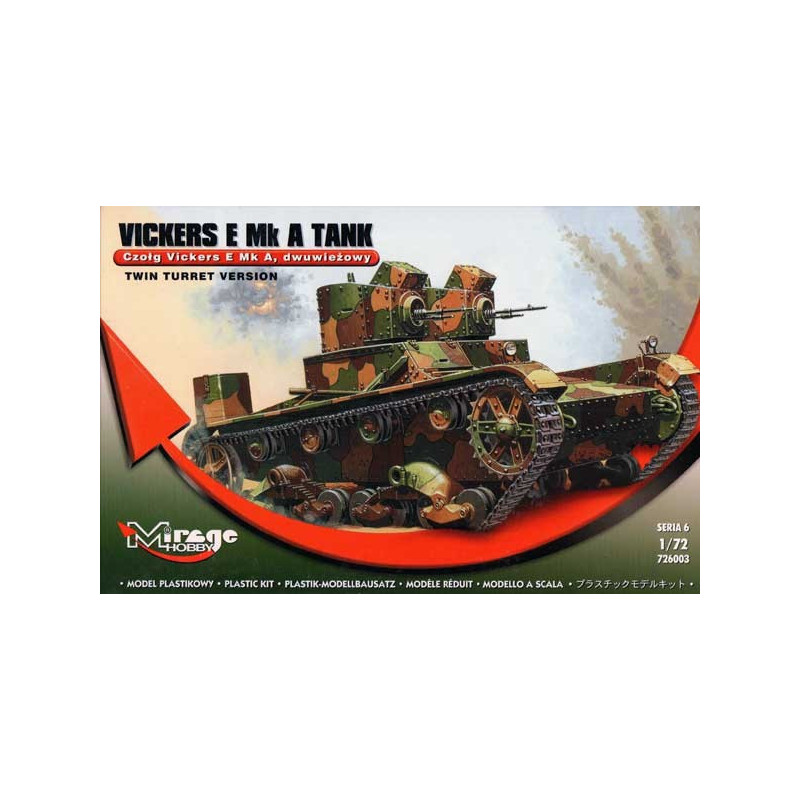 VICKERS E mk A Twin Turret