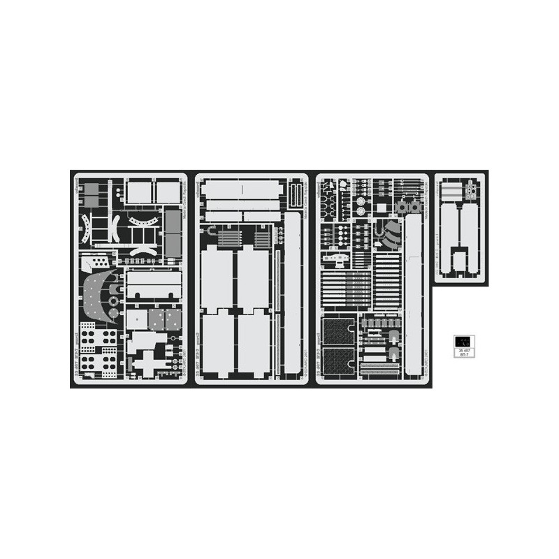 Photoetched set BT-7 (Zvezda)