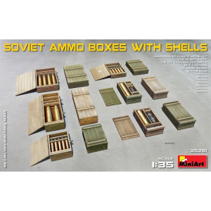 SOVIET AMMO BOXES w/SHELLS