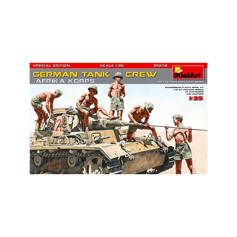 GERMAN TANK CREW ”Afrika Korps”