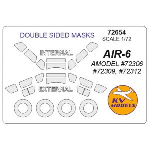 Masca AIR-6 (double sided) + wheels masks  (Amodel)